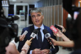 O chefe da Casa Civil, Sérgio Sampaio, concedeu entrevista coletiva na tarde desta sexta-feira (15), no Palácio do Buriti.