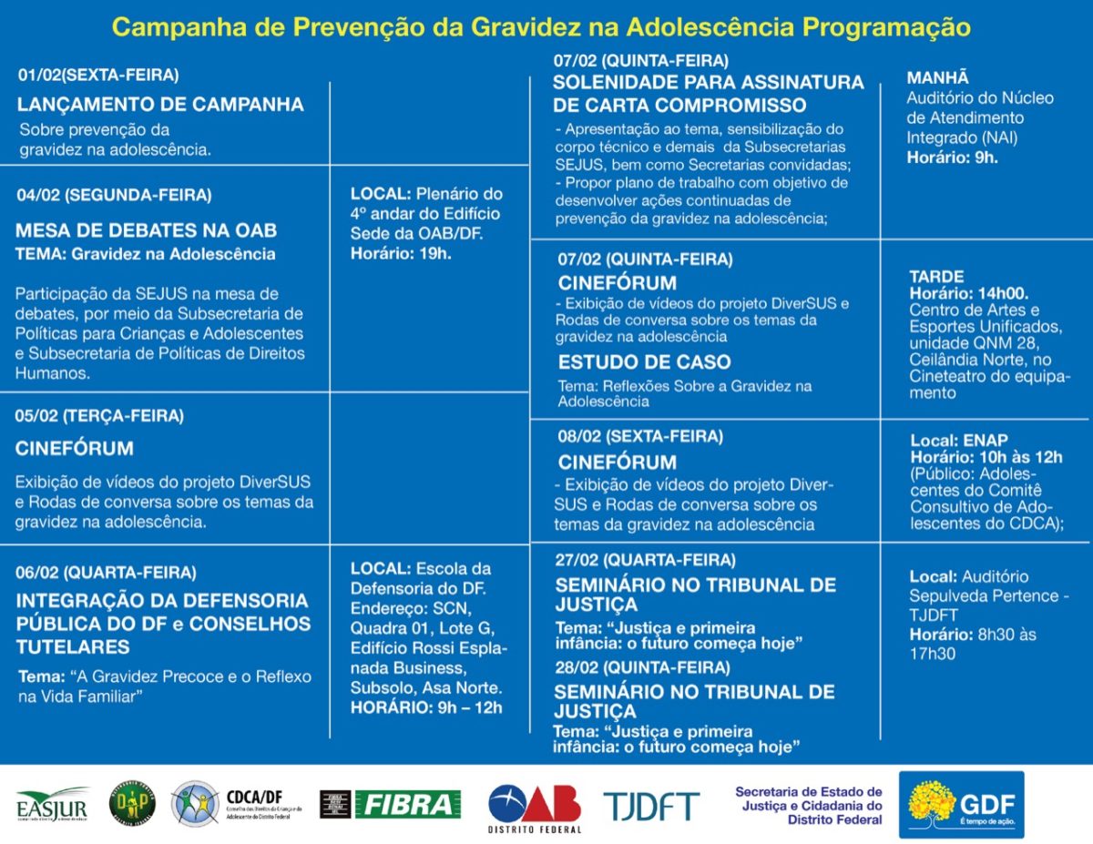 Gdf Lança Campanha Sobre Prevenção Da Gravidez Na Adolescência