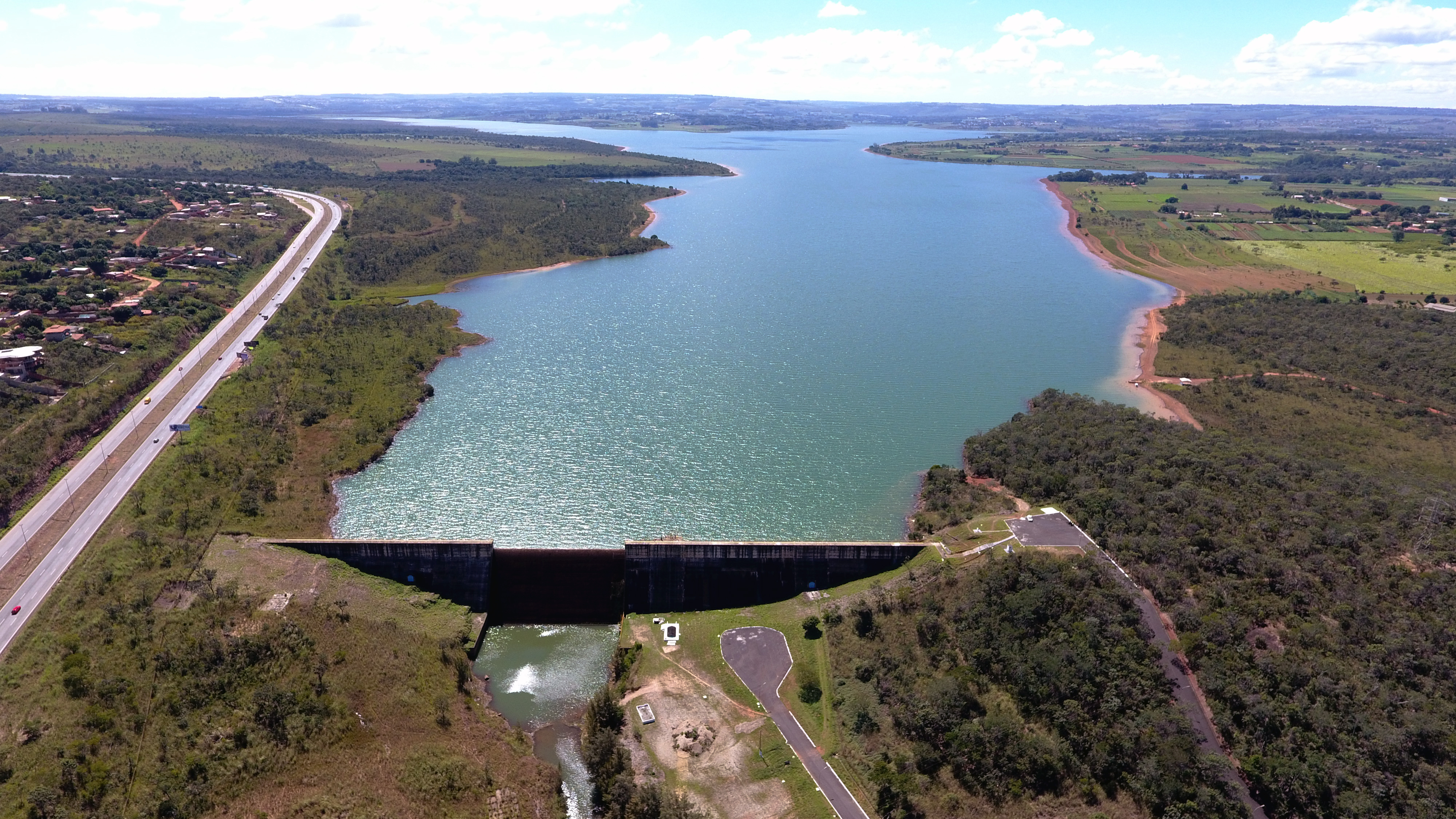 Barragem do Descoberto, Brasília, DF, Brasil 3/5/2018 Foto: Gabriel Jabur/Agência Brasília.A Barragem do Descoberto em 3 de maio, com nível em 91,1%.