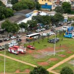 Na estrutura montada no estacionamento ao lado da administração regional, o público poderá utilizar até sábado (4) serviços oferecidos pelas forças de segurança e órgãos parceiros, como emissão de carteira de identidade e orientações sobre programas do GDF | Fotos: Divulgação/SSP-DF