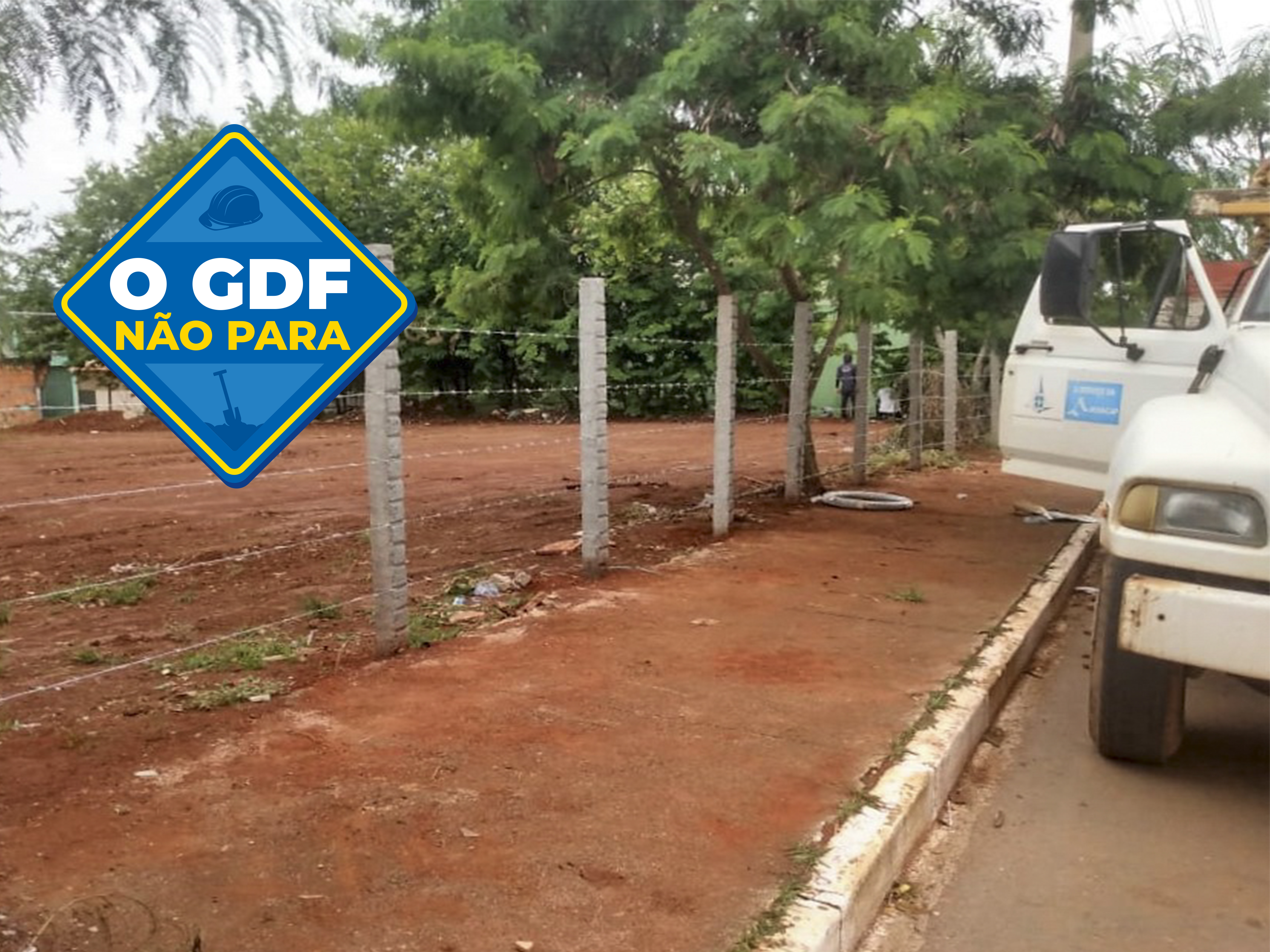 Área pública cercada pelo GDF Presente em Ceilândia era usada irregularmente para descarte de entulhos e inservíveis | Foto: Divulgação/GDF Presente