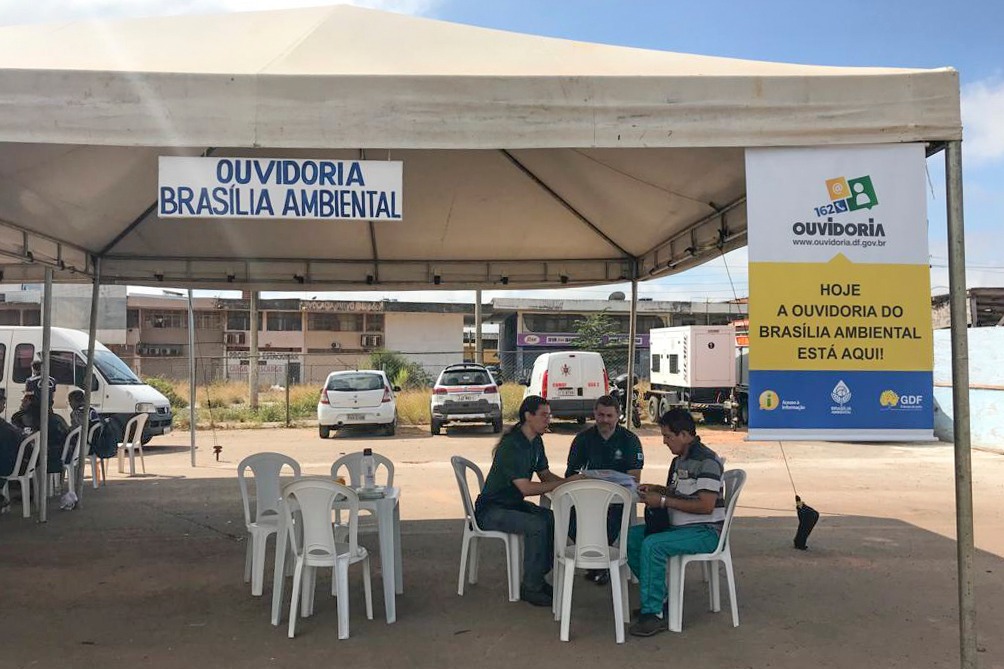 Comunidade teve acesso a orientações do Brasília Ambiental durante o evento | Foto: Divulgação/Brasília Ambiental