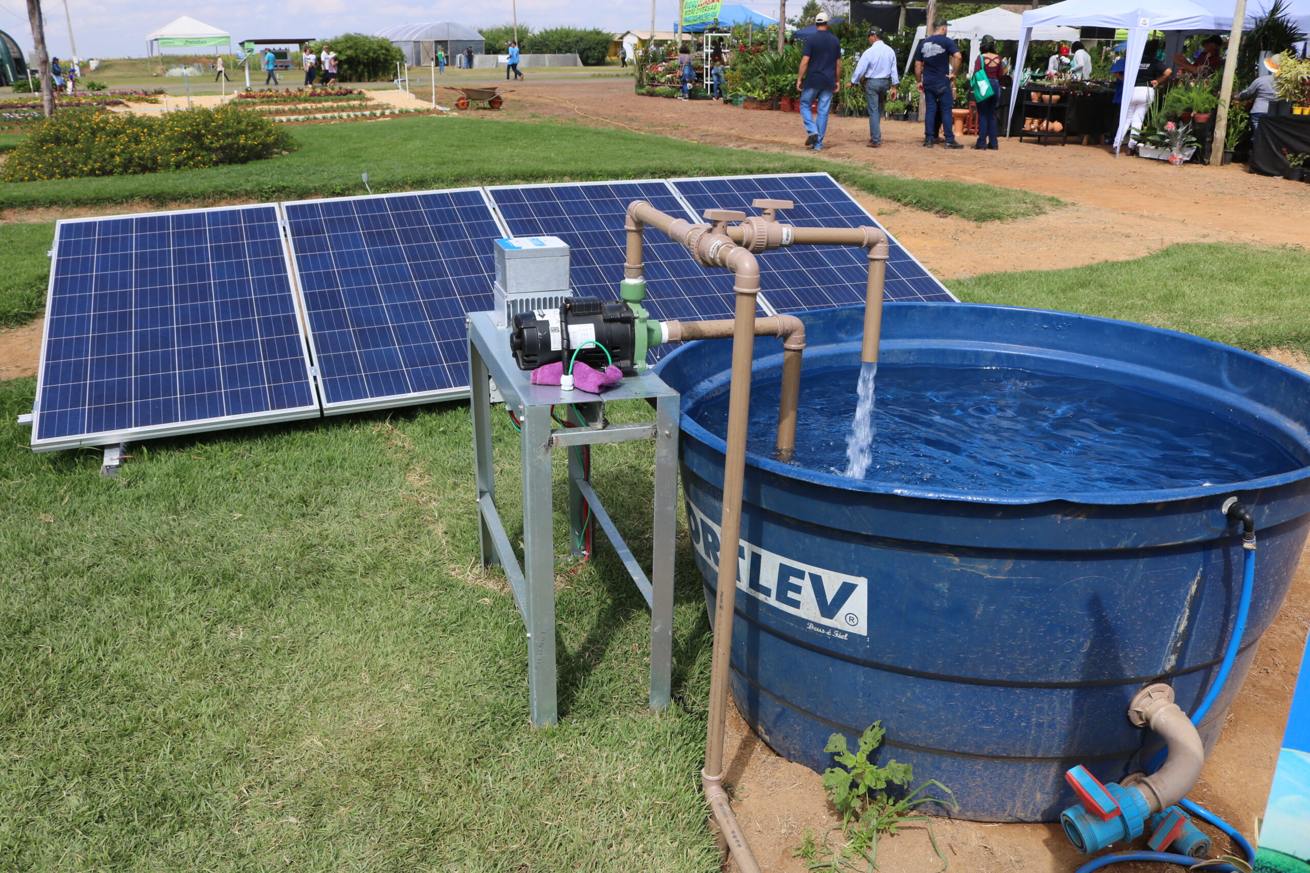 Uso do sistema fotovoltaico será detalhado no circuito Gestão Ambiental | Foto: Divulgação/Emater