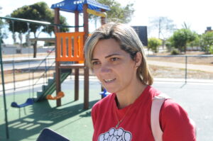 Renata Sousa diz: “Nosso bairro precisava mesmo oferecer mais lazer para as crianças”