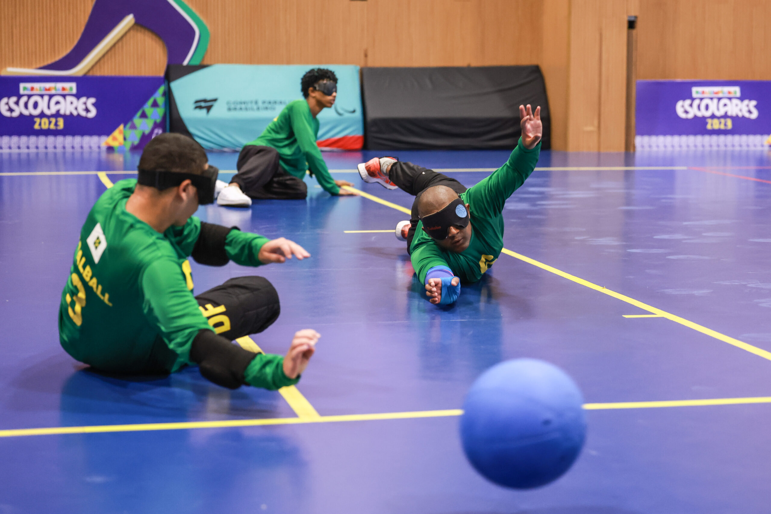 Estudantes do DF se destacam no goalball nas Paralimpíadas Escolares