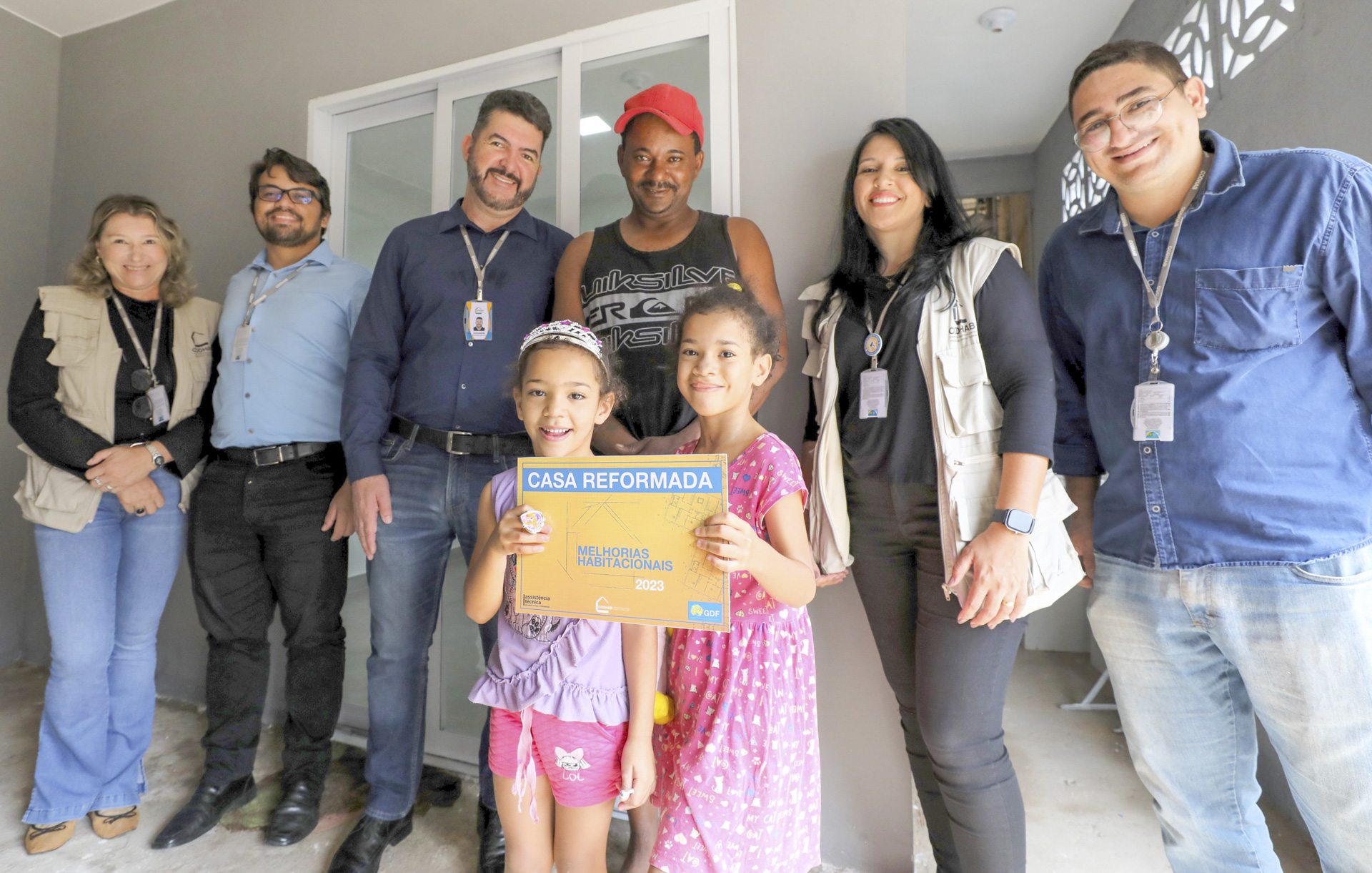 Família da Estrutural recebe reforma do programa Melhorias Habitacionais