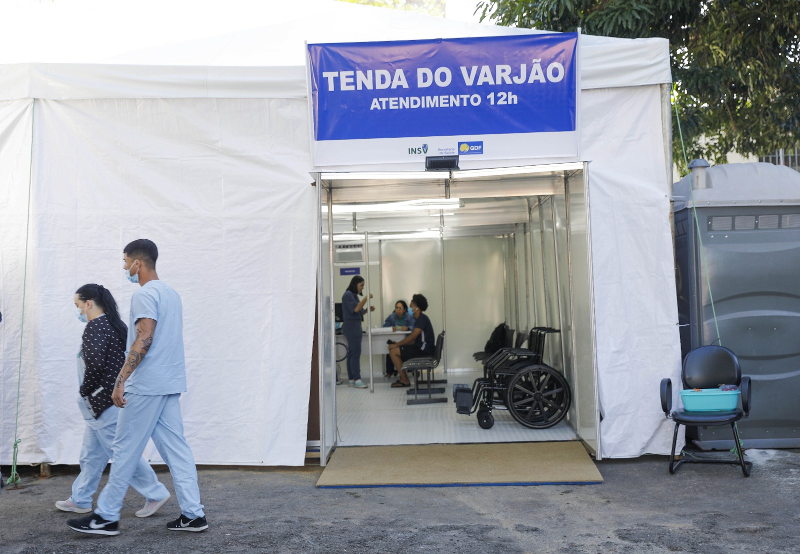 Tenda de acolhimento para pacientes com dengue é inaugurada no Varjão
