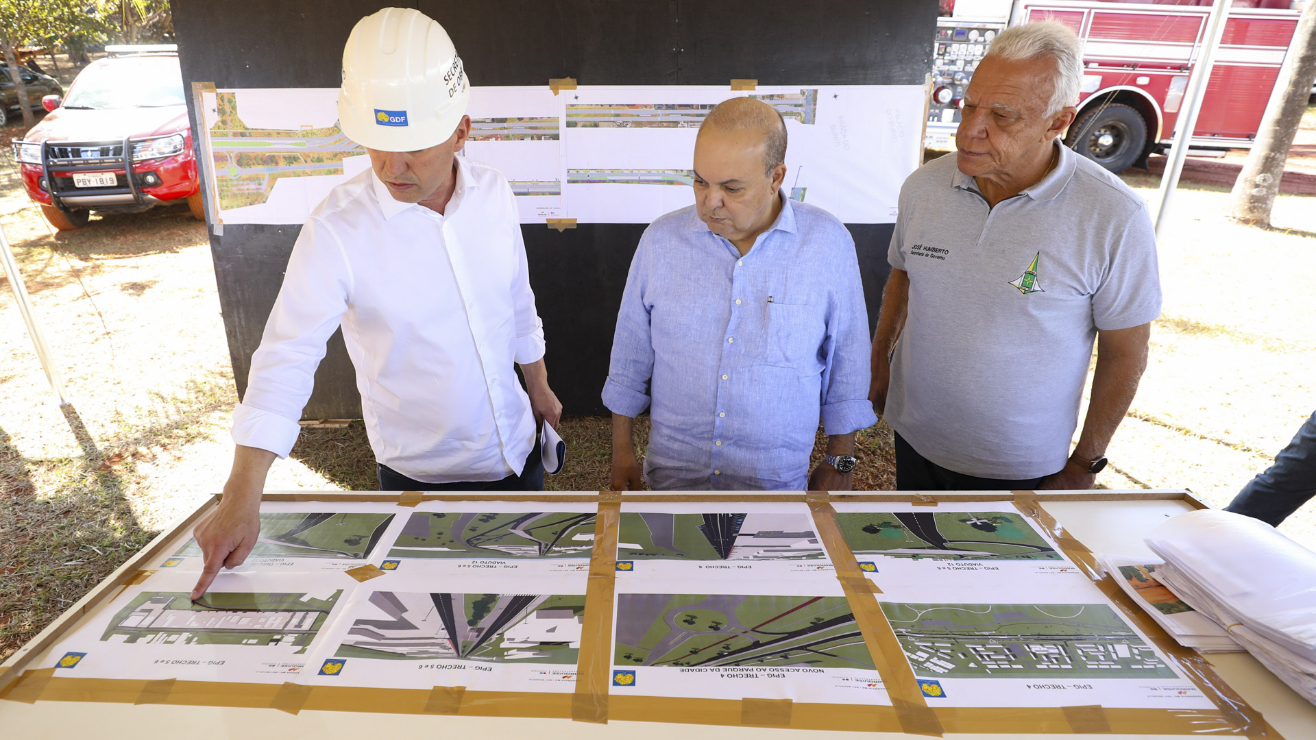 Governador visita trecho da obra da Epig onde terá novo viaduto e estação do BRT