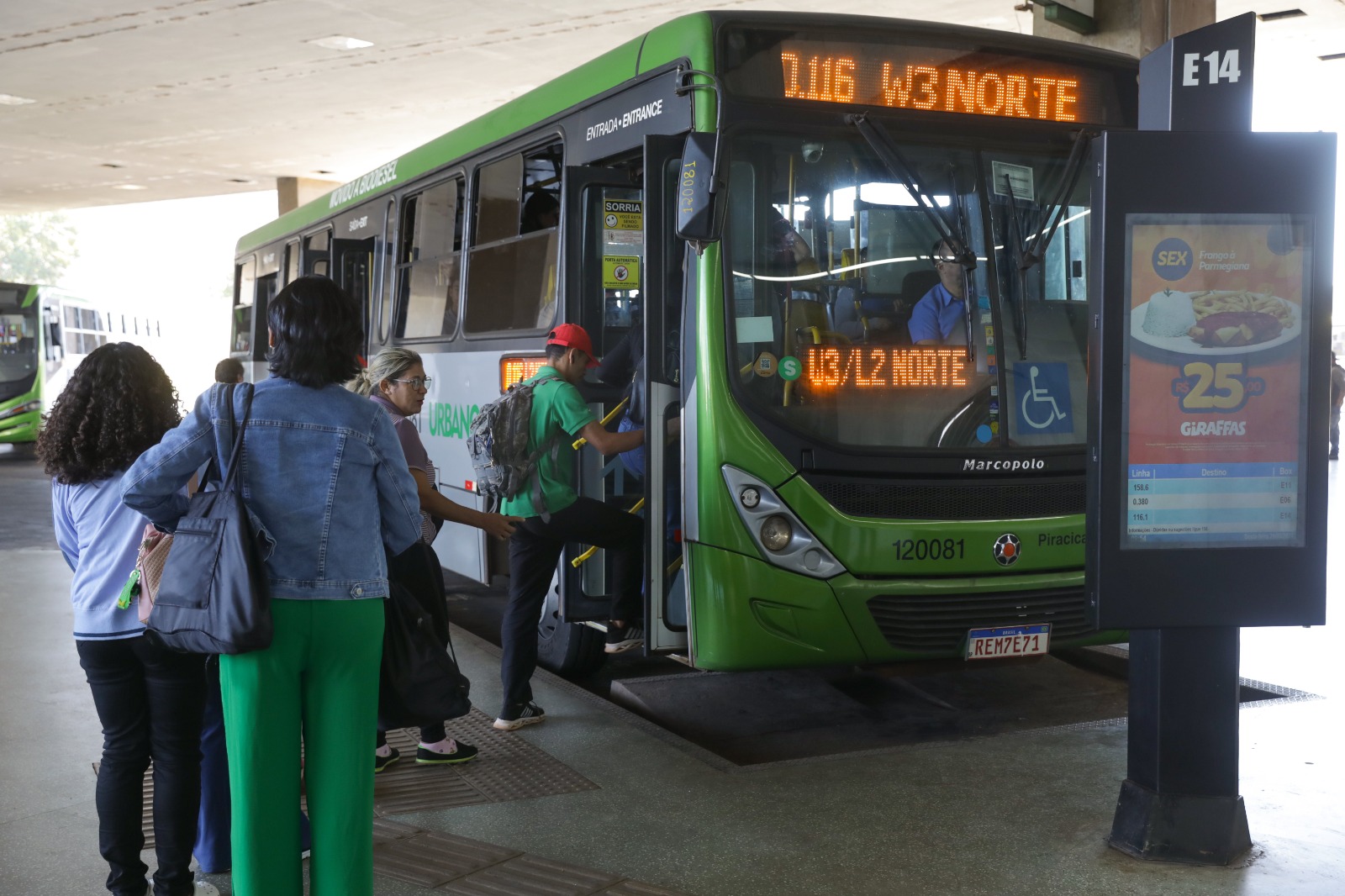 Passageiros poderão acessar ônibus no DF com bilhete avulso