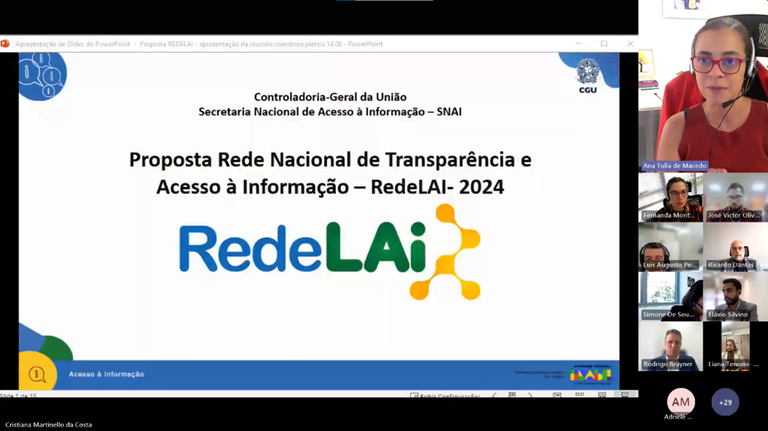 Encontro discute criação de regimento interno da Rede LAI