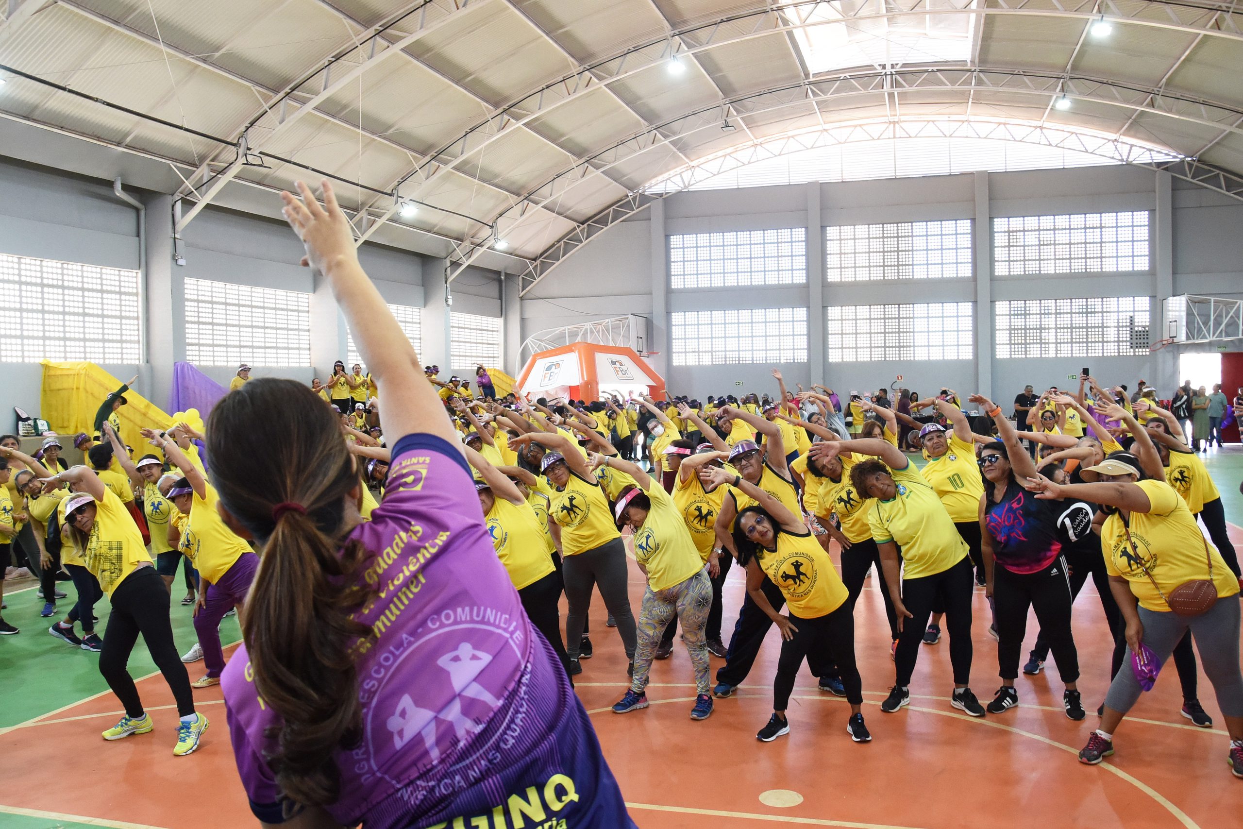 Santa Maria recebe encontro de mais de 300 participantes do programa Ginástica nas Quadras