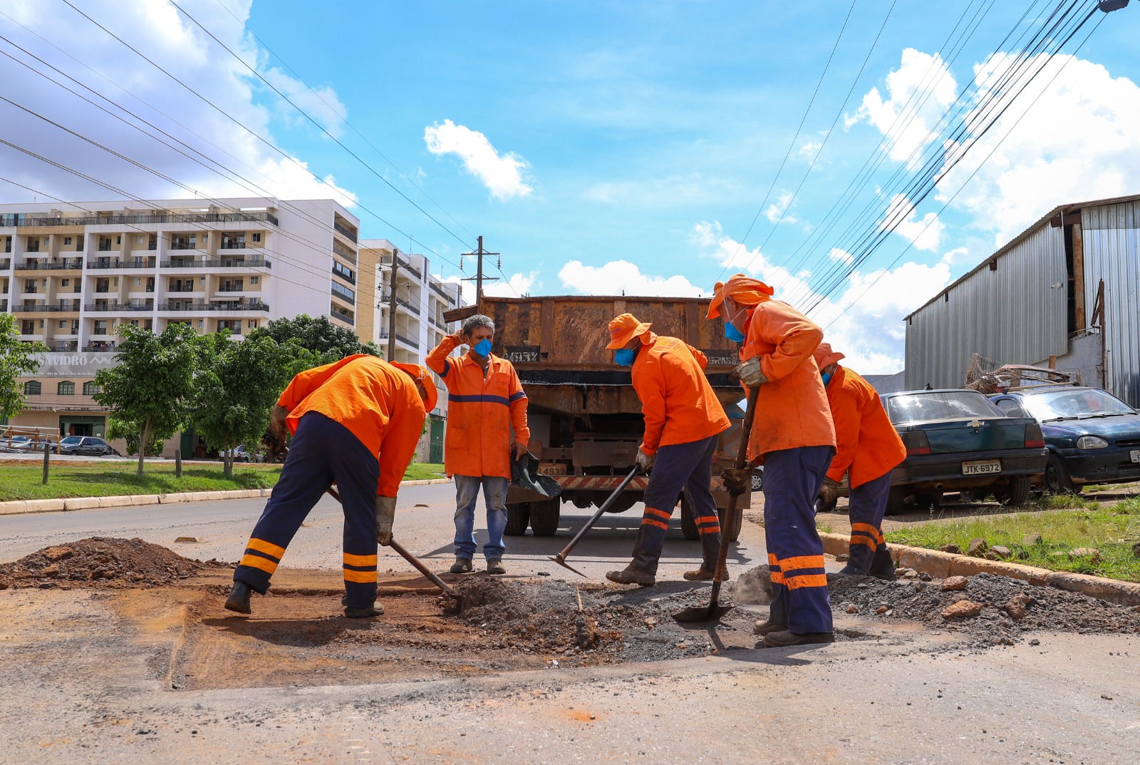 Taguatinga Norte recebe recuperação asfáltica