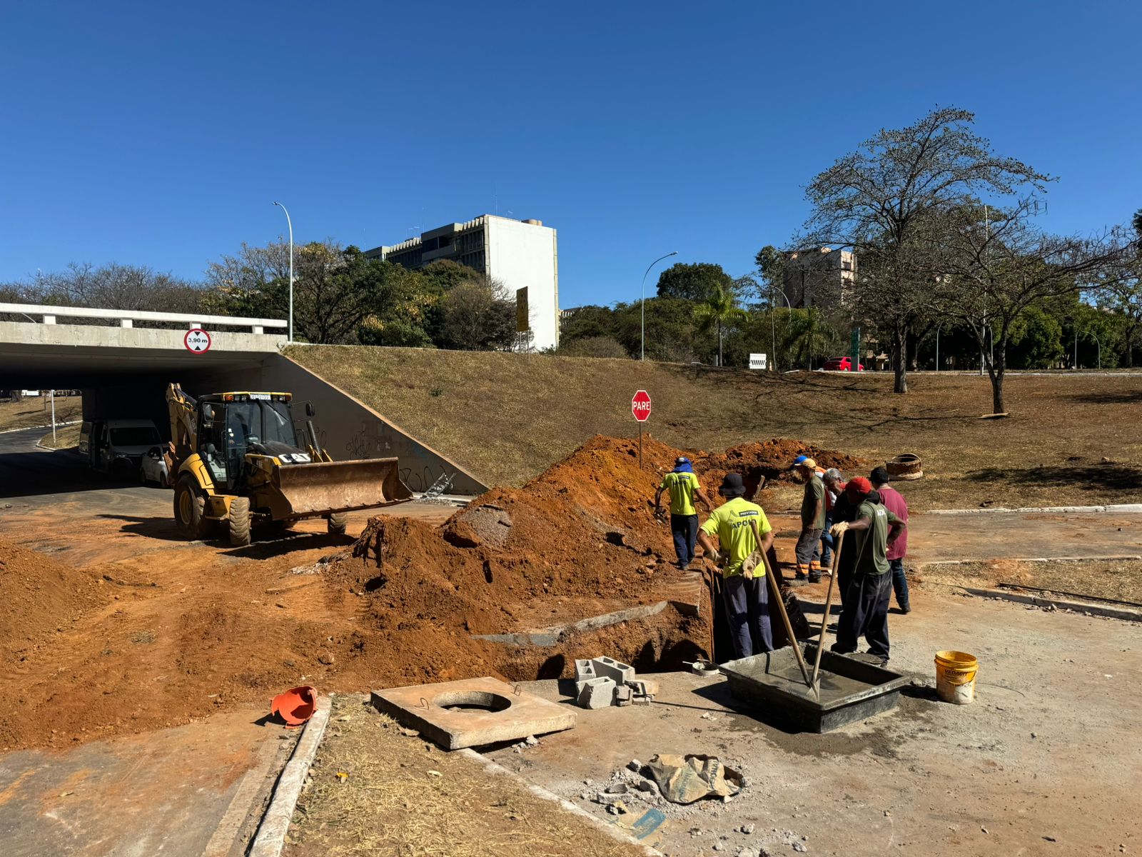 Sistema de captação de água das tesourinhas da Asa Norte está em ampliação