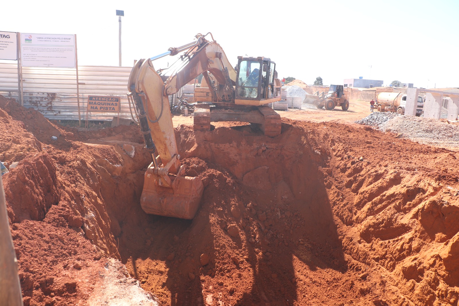 GDF intensifica obras de drenagem e pavimentação no Sol Nascente durante o período de seca