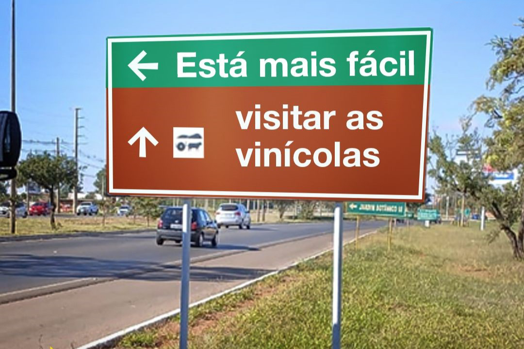 Rodovias do Distrito Federal ganham sinalização para direcionar visitantes às vinícolas de Brasília