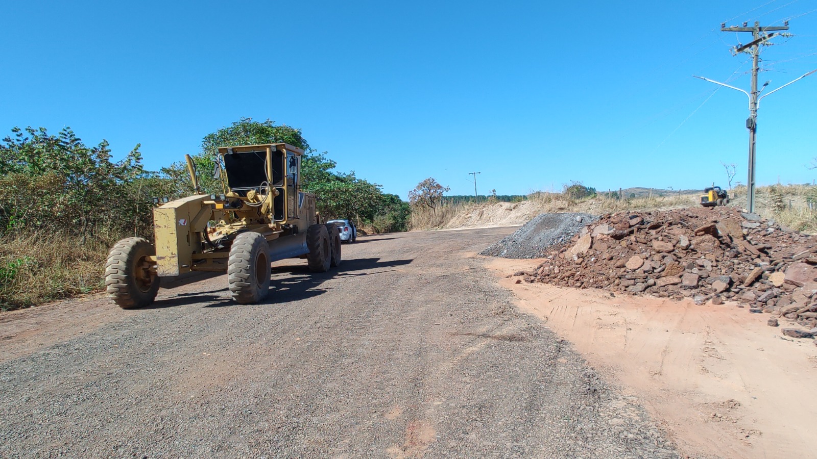 Trecho da Ponte Alta Norte, no Gama, passa por obras de infraestrutura