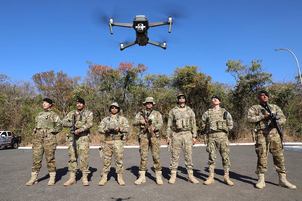 Drone com câmera termal reforça policiamento do Batalhão Rural do Distrito Federal