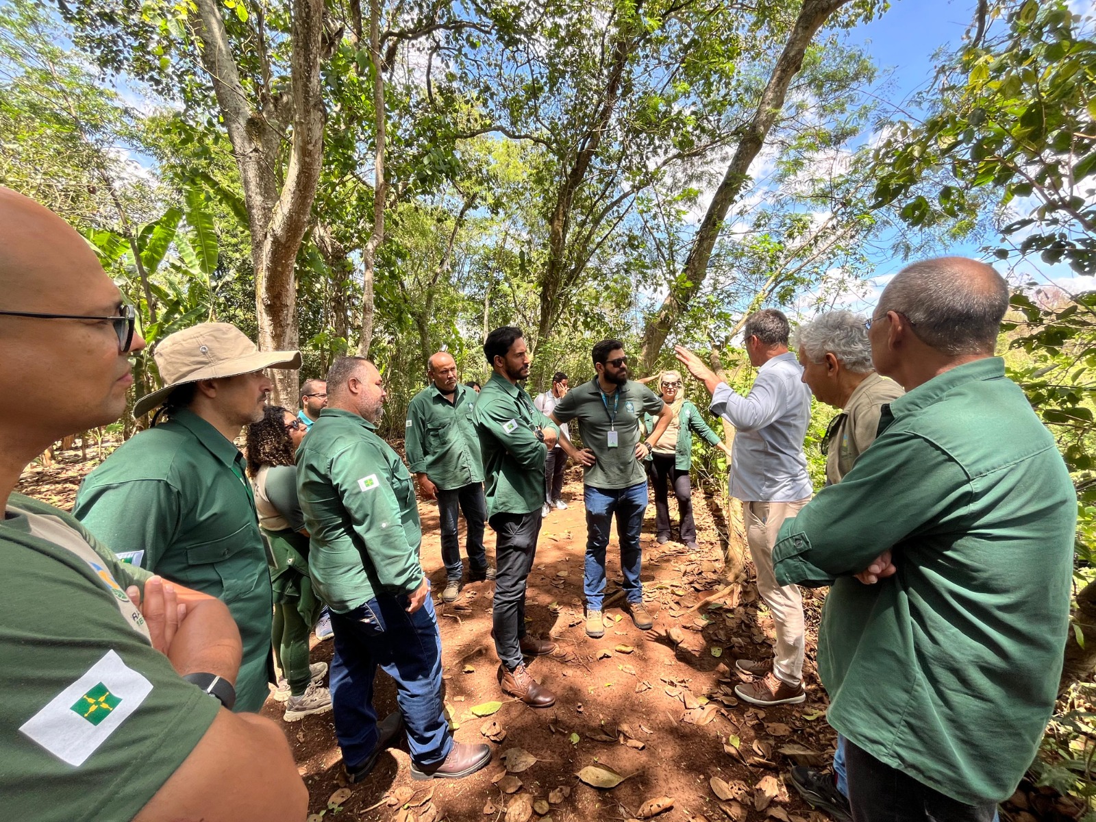 Servidores do Brasília Ambiental conhecem atributos ecológicos do Sítio Geranium em visita guiada