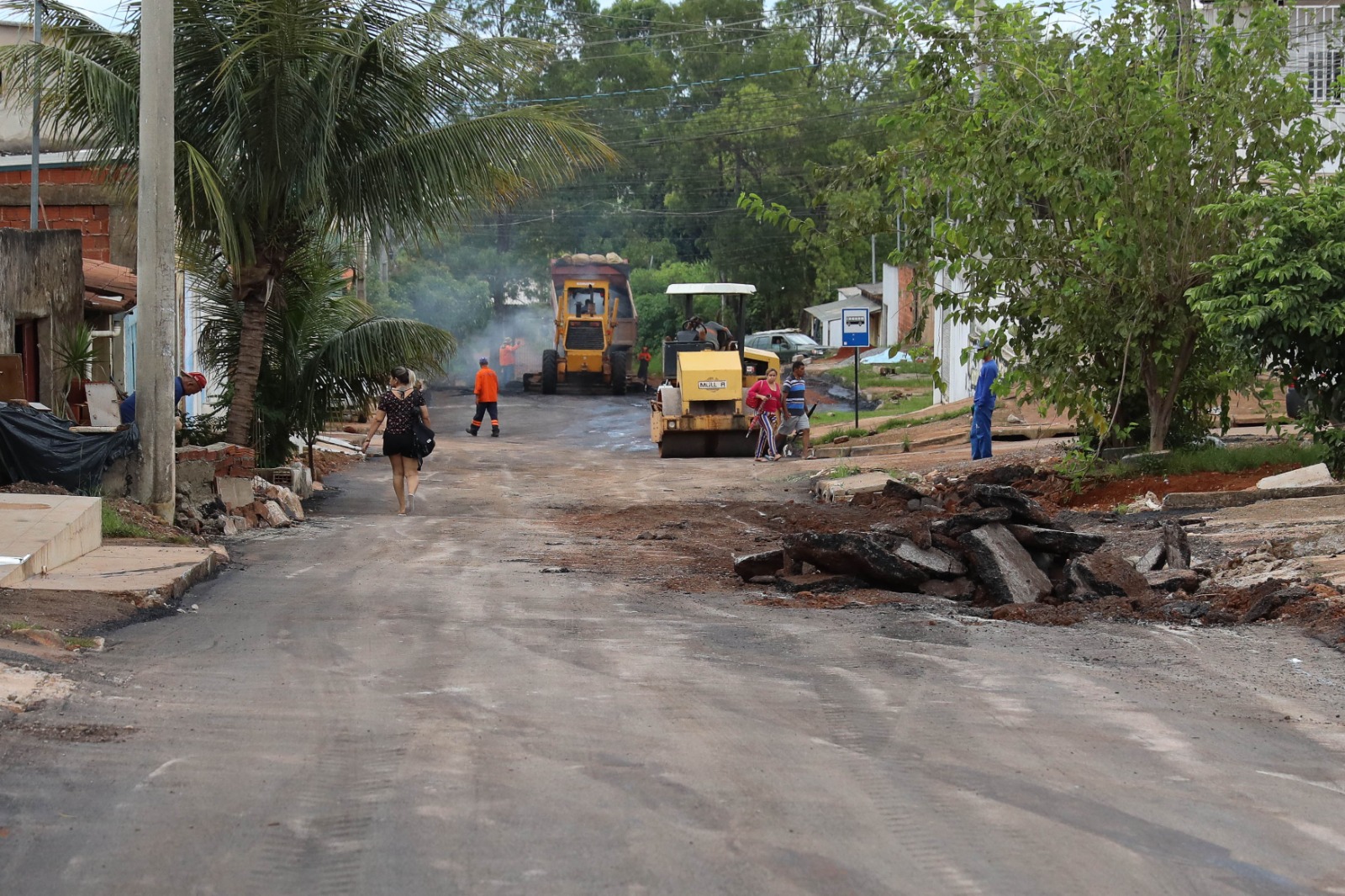 GDF atua na recuperação de via danificada pelas chuvas na Quadra 108 do Pôr do Sol