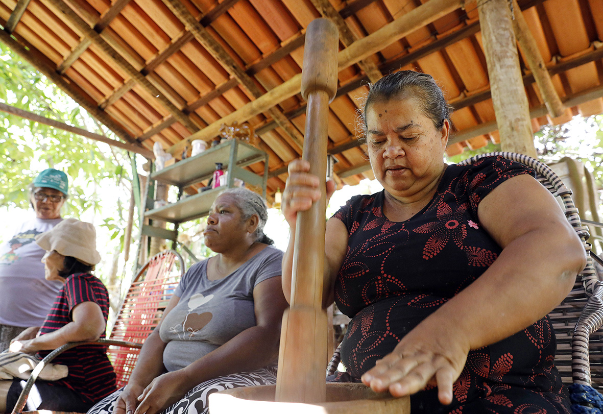 Cor natural: Artesãs da zona rural de Planaltina aprendem tingimento com plantas