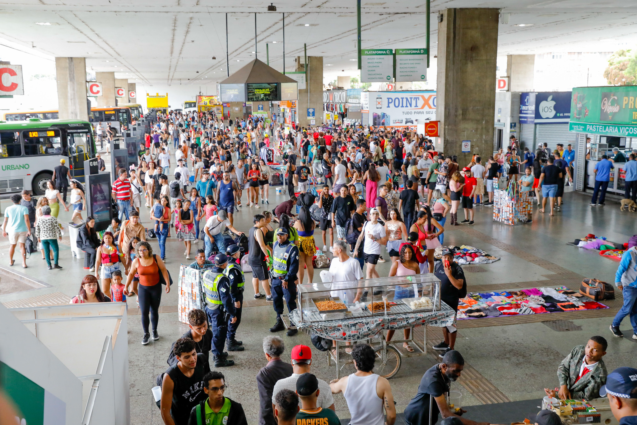 Vai de Graça: ônibus e metrô do DF registram 2,5 milhões de acessos nos quatro dias de Carnaval